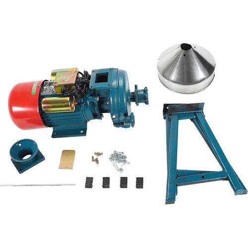 Getreidemühle - Elektrische Mühle - 60 Mesh Feinpulver - Hoher Durchsatz 54 kg/h - 230V - Für Mais/Weizen/Reis/Gewürze - Blau