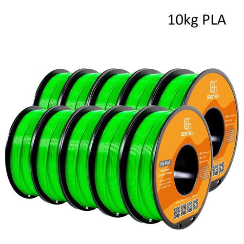 3D-Drucker Filament - PLA 1,75 mm - Spule 1 kg - Hohe Druckgeschwindigkeit - Schnelle Aushärtung - Hohe Druckqualität - Grün