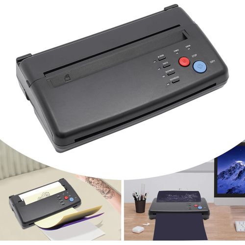 Tattoo-Transfermaschine - Thermokopierer Stencil-Drucker - A4 21 cm - 100–240 V - Für Transferpapier - Einsteigerfreundlich - Schwarz