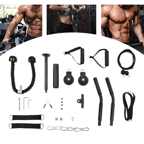 Heimtrainer Suspension Trainer - Schlingentrainer - Längenverstellbar - Mit Griffen - Für Rückentraining - Cardio - Unisex
