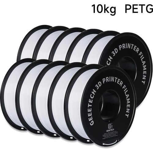 PETG - 3D-Drucker-Filament - 1,75 mm - 343 m - FDM/FFF kompatibel - Vakuumverpackt - Weiß