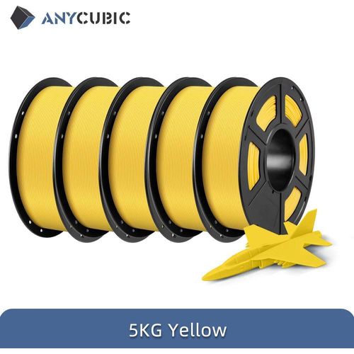 3D-Drucker-Filament - PLA 1,75 mm - Für FDM 3D-Drucker - 5 kg - Umweltfreundlich - Gelb