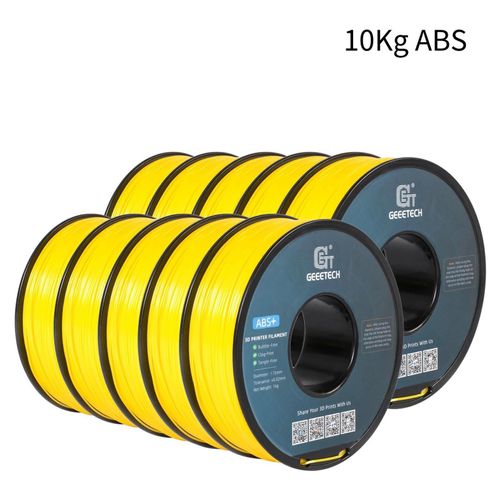 ABS+ - 3D-Drucker Filament - 1,75 mm - 10 kg Spule - Vakuumverpackt - Gelb