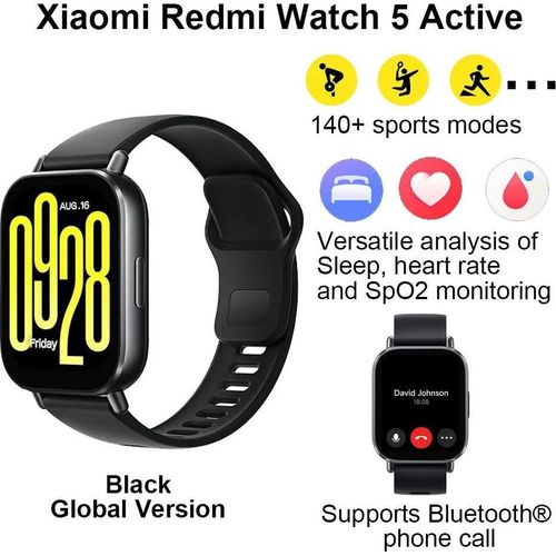 Watch 5 Active - Smartwatch - 5,1 cm LCD 320×385 - Bluetooth 5.3 - Bis zu 18 Tage Akku - Stress- und Aktivitäts-Tracking - Grün
