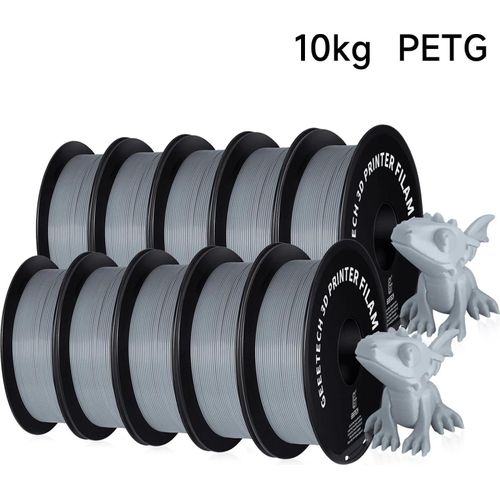 PETG - 3D-Drucker-Filament - 1,75 mm - 343 m - Vakuumverpackt - Für FDM/FFF - Grau