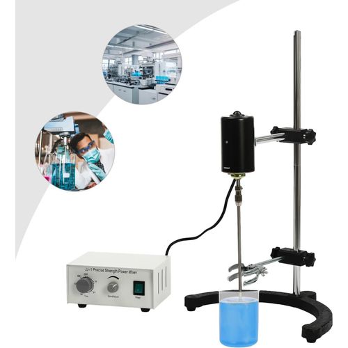 Labor Magnetrührer - Elektrischer Magnetrührer - 220 V - Mit Rührfisch - Silber