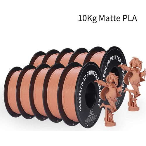 3D-Drucker Filament - PLA 1,75 mm - Matt - 10 kg Spule - Vakuumverpackt - Orange