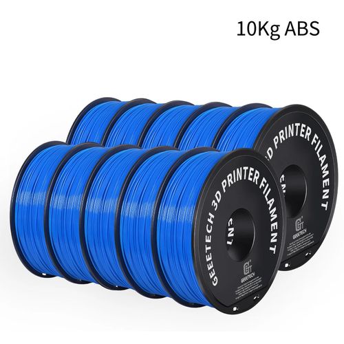 3D-Drucker Filament - ABS+ 1,75 mm - 10 kg Spule - Vakuumverpackt - Haltbarkeit 2 Jahre - Für 3D-Drucker - Blau