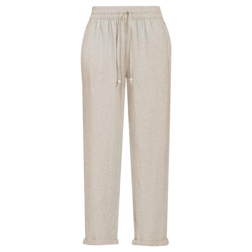 Damen Leinen-Hose mit Tunnelzug