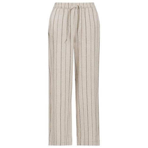 Damen Leinen-Hose mit Tunnelzug