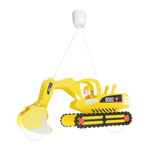 Kinderhängeleuchte Bodo, Gelb, Holz, Birke, 60x25x25 cm, Lampen & Leuchten, Innenbeleuchtung, Leuchten nach Räumen, Babyzimmerlampen