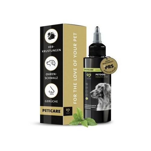 Peticare Ohren-Reiniger für Hunde, löst Schmutz & Verkrustungen, bei Gerüchen