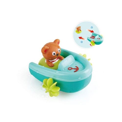 Hape Bath Toys Pullback Boat with Bear