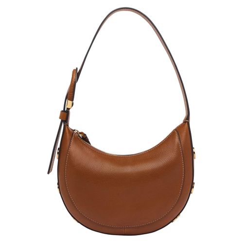 FOSSIL Schultertasche Harwell Crescent Bag Brown braun