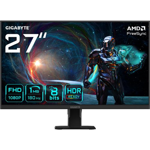 Gigabyte GS27FA EU1 | 27 " | IPS | FHD | 180 Hz | 1 ms | 1920 x 1080 Pixel | 300 cd/m² | HDMI Ports quantity 2