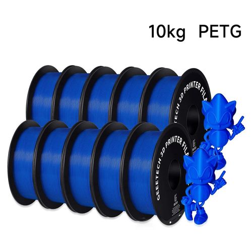 PETG 3D-Drucker Filament - 1,75 mm - 343 m Länge - Für FDM/FFF - Vakuumverpackt - Blau