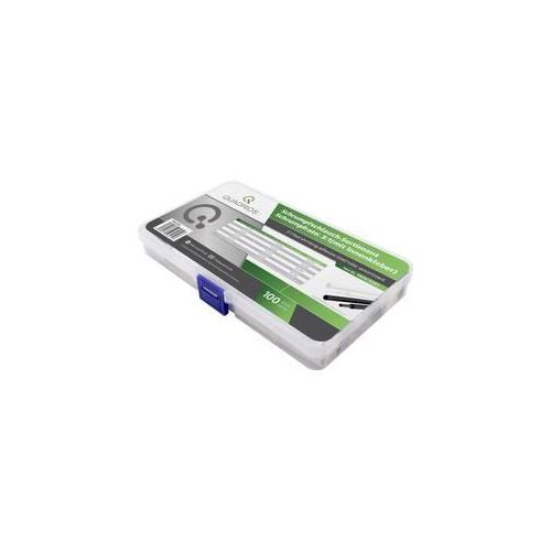 Quadrios 1905CA061 Schrumpfschlauchsortiment Schwarz, Weiß 100 Teile