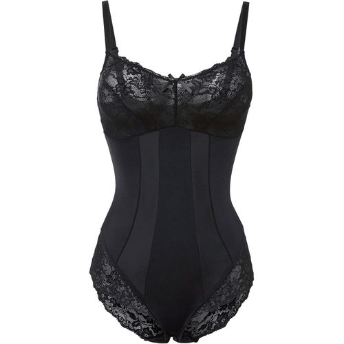 bonprix Shape Body mit mittlerer Formkraft, schwarz, Gr.38, Geschmückter Shape Body mit mittlerer Formkraft