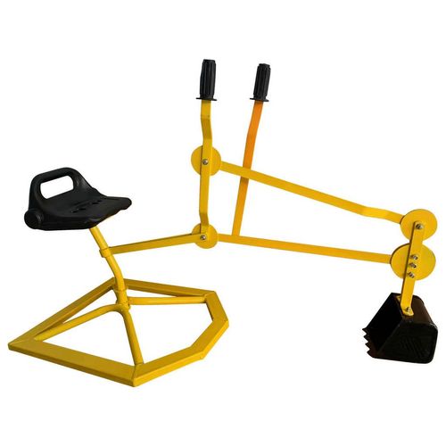 Bagger für den Sandkasten , Schwarz, Gelb , Metall , 46x65x107 cm , CE, EN 71 , Freizeit & Co, Outdoor-Spielzeug, Sandkasten-Spielzeug