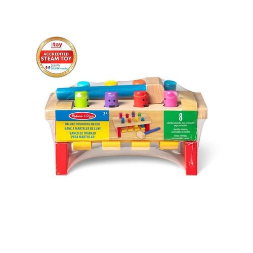 Melissa & Doug Wooden Dlx Pounding Bench
