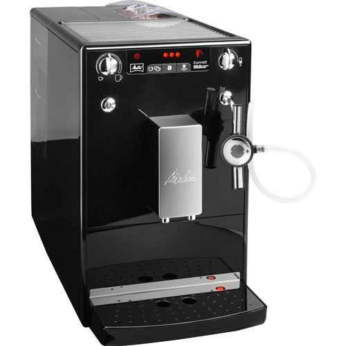 MELITTA Kaffeevollautomat "Solo & Perfect Milk E 957-201, schwarz", schwarz, B:20cm H:32,5cm T:45,5cm, Kaffeevollautomaten, Café crème&Espresso per One Touch, Milchsch&heiße Milch per Drehregler, Kaffeevollautomat