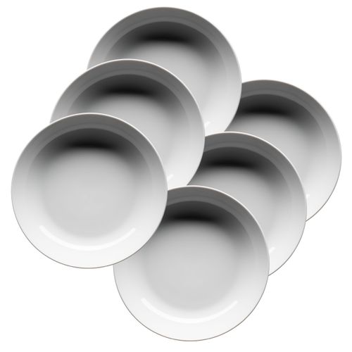 Suppenteller MÄSER "BARCA, Suppenteller Set, Porzellan", weiß, Ø:20,5cm, Porzellan, Speiseteller, Teller Set