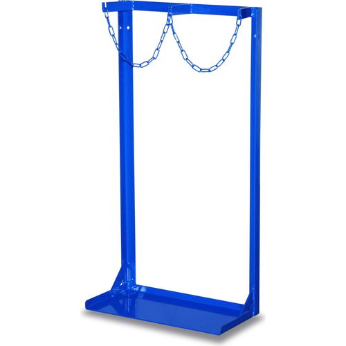 Stahlflaschenständer für 2 Stahlflaschen à 40-50l Inhalt 570 x 285 x 1100 mm
