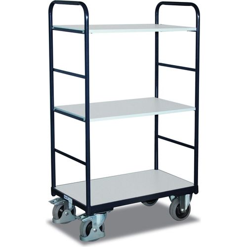ESD Etagenwagen - 2 Wände - 3 Etagen - (BxT) 700 x 1.000 mm - Traglast 250 kg