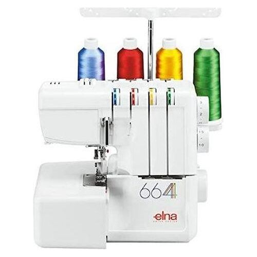 ELNA 664 eXtend inkl.Starter-Kit mit 16 Konen Overlockgarn