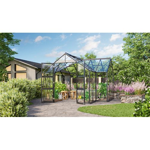 Vitavia Gewächshaus "Campus" smaragd grün 3 mm ESG