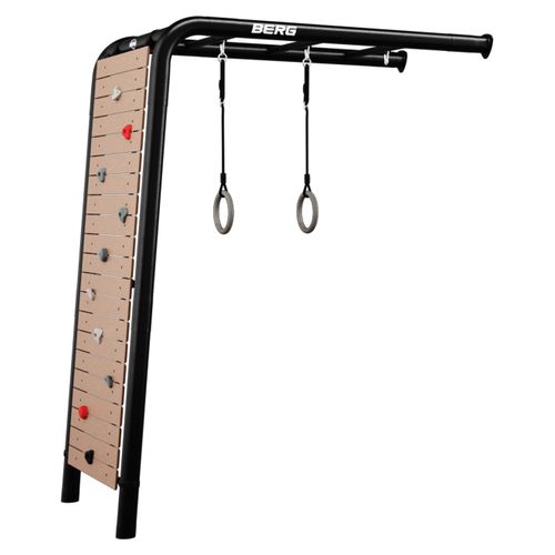 BERG Spiel- und Fitnessgerät PlayBase Wall + Peak set Stahl zum Eingraben