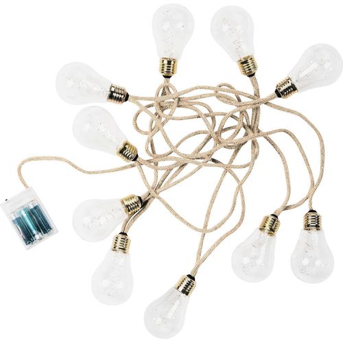 BUTLERS Glühbirnenkette BULB LIGHTS 6er-Set