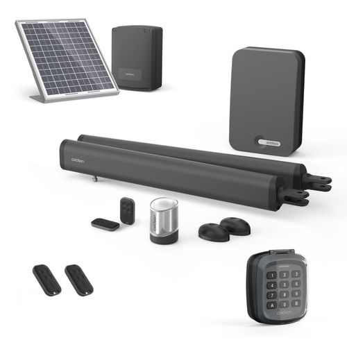 Solarantrieb für Flügeltore + Digicode - Zylindermotor - Teha 410