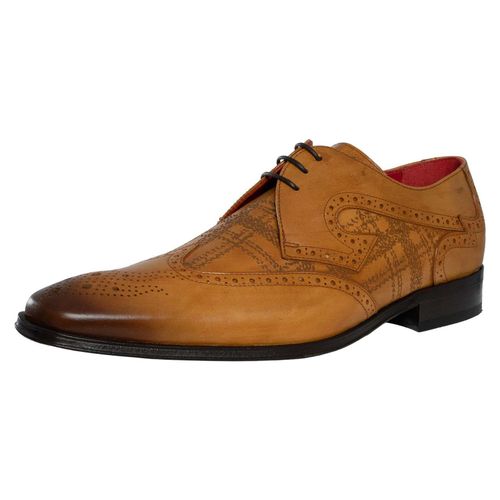Jeffery West Schottische Derby-Schuhe aus Leder, Braun 41 EU
