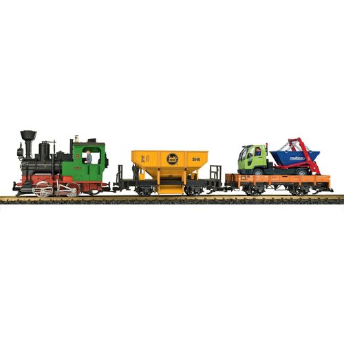 Modelleisenbahn-Set LGB "LGB Startset Güterzug 230 Volt - 70403", bunt, Modelleisenbahnen, Kinder, Modelleisenbahn-Set
