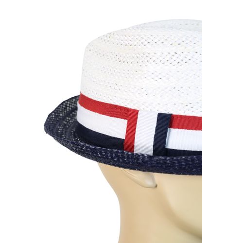 Strohhut "France", Damen, blau, Stroh, COLLEZIONE ALESSANDRO, unifarben, Hüte Strohhut, aus Bast, Made in Italy