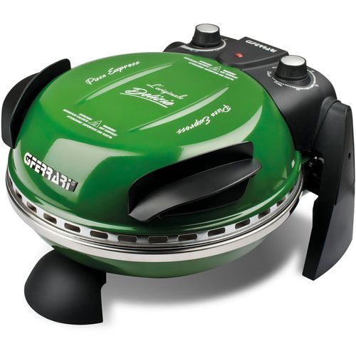 G3FERRARI Pizzaofen "Delizia G1000603 grün inkl. Pizzaschaufel + Rezeptheft", grün, B:34,5cm H:21cm T:33cm, Pizzaöfen, bis 400 C mit Pizzastein – die Ikone unter den Pizzaöfen