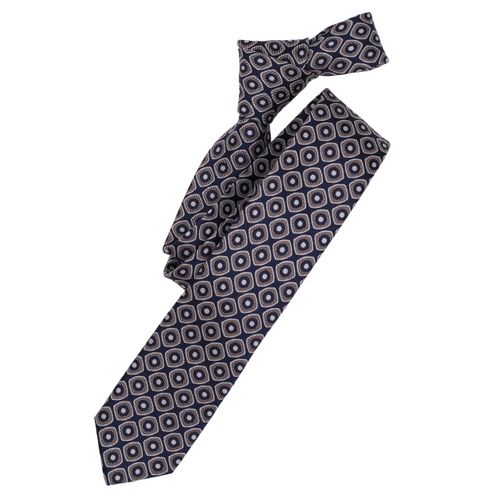 Krawatte VENTI "VENTI Krawatte Print", Herren, braun, 100% Seide, Krawatten