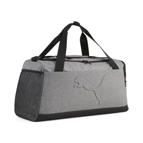Sporttasche PUMA "PUMA Buzz Heather 35L Kleine Sporttasche Erwachsene", Gr. B/H/T: 51cm x 28cm x 25cm onesize, grau (medium gray heather), Taschen Sporttasche