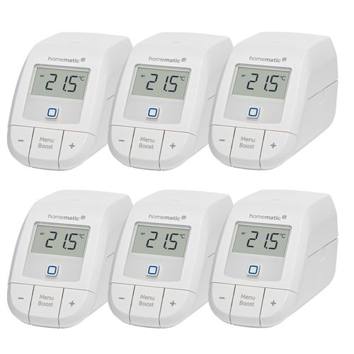 HOMEMATIC IP Heizkörperthermostat "6er Set Heizkörperthermostat basic", weiß, B:20cm H:10cm T:30cm, Heizkörperthermostate