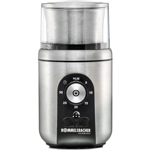 ROMMELSBACHER Kaffeemühle "EGK 250", grau (edelstahl), B:10,5cm H:20cm T:11,5cm, Kaffeemühlen, Kaffee & Gewürz Mühle