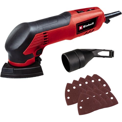 Deltaschleifer EINHELL "TC-DS 20 E", rot (rot, schwarz), B:13,6cm H:10,3cm L:27cm, Schleifmaschinen, Delta-Schleifschuh zum Schleifen schwer zugänglicher Stellen