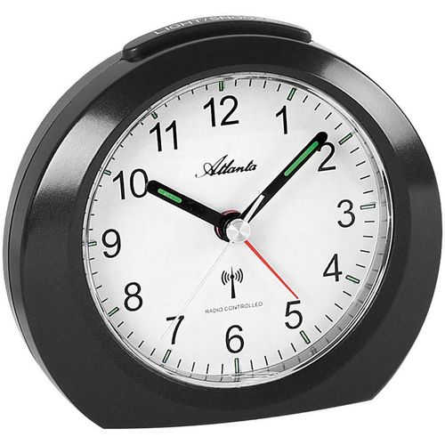 Funkwecker ATLANTA, schwarz, Wecker, Funkwecker
