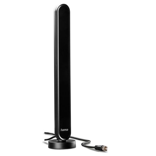 HAMA Innenantenne "Antenne für DAB+, DAB, UKW (aktiv, 30dB Verstärkung)", schwarz, B:6cm L:31cm T:6cm, Antennen, Zimmerantenne