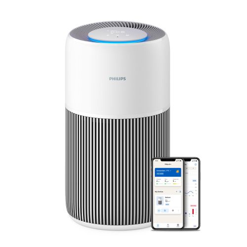 Luftreiniger PHILIPS "PureProctect Quiet 2200 Series, Luftreinigungsrate 420 m³/h", weiß, B:28cm H:48,6cm T:28cm, Luftreiniger, Luftreiniger, 3-Schichten-HEPA-Filtersystem, mit App Verbindung, leise, Topseller