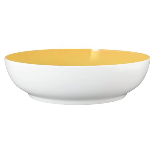 Schüssel SELTMANN WEIDEN "Liberty - Meadow Grasses curry", weiß (weiß, curry), B:25,4cm H:6,8cm L:25,4cm T:25,4cm Ø:25,4cm, Porzellan, Schüsseln, Schüssel, Foodbowl 25 cm