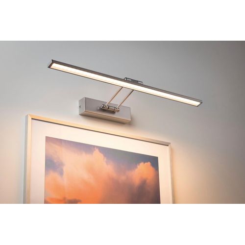 PAULMANN LED Bilderleuchte "Beam Sixty", grau (nickelfarben), 1, H: 4,6cm, 1 Stk., Leuchten