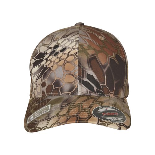 Flex Cap FLEXFIT "Flexfit Unisex Flexfit Kryptek Cap", Gr. S/M, highlander, 100% Polyester, Caps