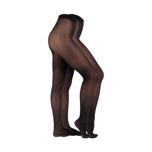 Strumpfhose S.OLIVER "Strumpfhose 2er Pack", Damen, Gr. 40/42, schwarz, 85% Polyamid, 15% Elasthan, Strumpfhosen Strumpfhose