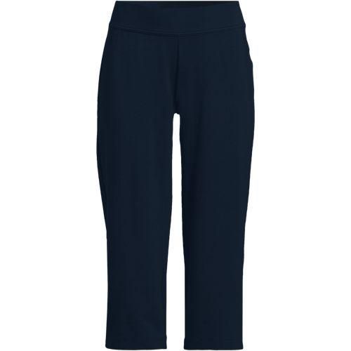 Stretch-Freizeithose in 3/4-Länge, Damen,  Blau, Baumwoll-Mischung, by Lands' End